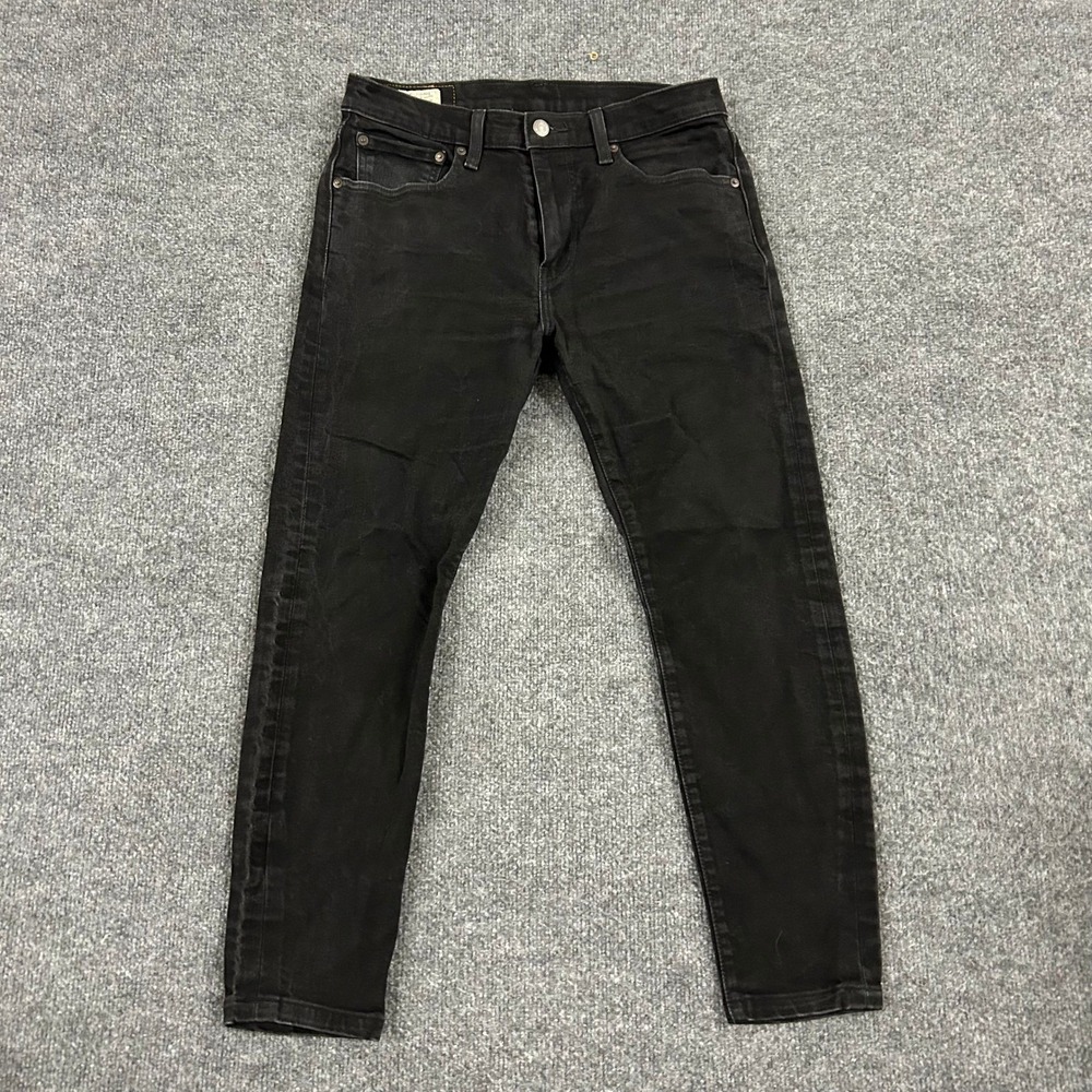 Levi's Jeans Mens Size 32 Black 512 Slim Taper Lyocell Blend Stretch Denim